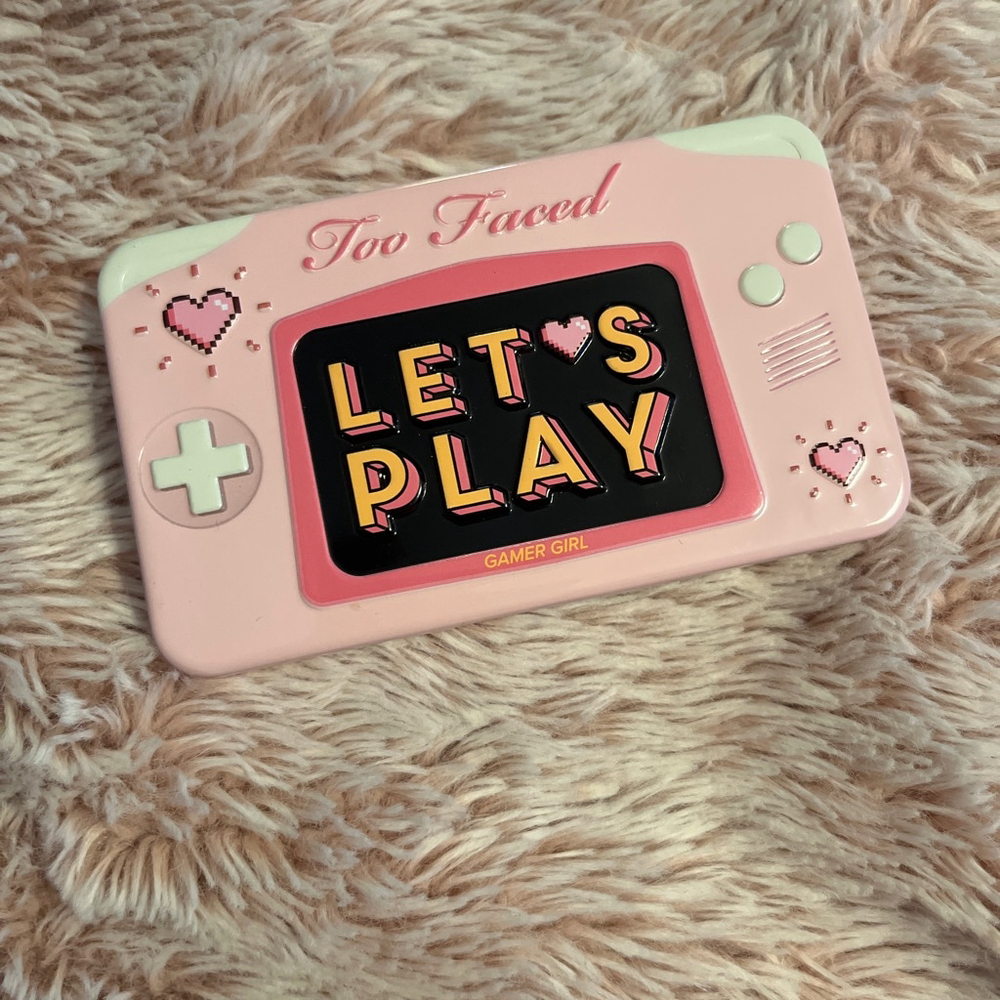 Women's Too Faced Let's Play Gamer Girl Eyeshadow Palette One Size Pink Black